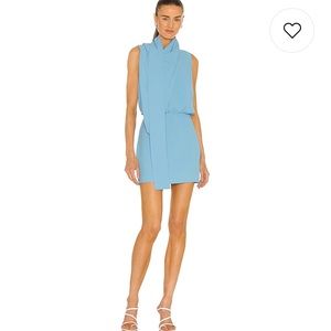 Amanda Uprichard Philippe Blue Mini Dress